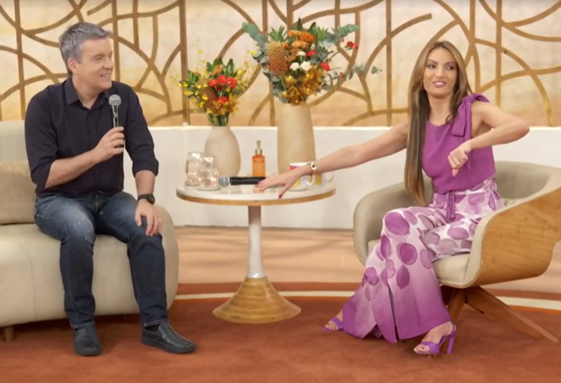 Saia justa ocorreu durante o encontro desta sexta-feira (10) - Reprodução/Globo