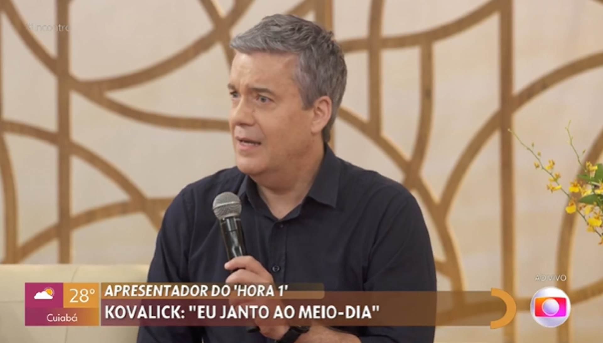 Saia justa ocorreu durante o encontro desta sexta-feira (10) - Reprodução/Globo