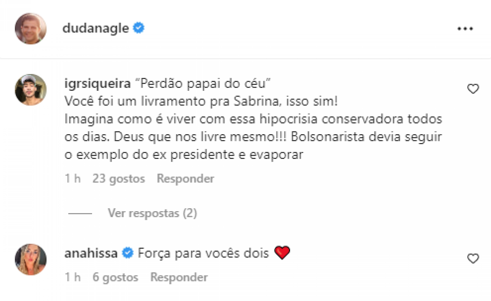 O ator vem sendo alvo de críticas pela forma a que se referiu a ex-esposa - Reprodução/Instagram