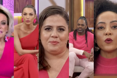 Apresentadores da TV Globo vestem rosa em homenagem à Rita Lee