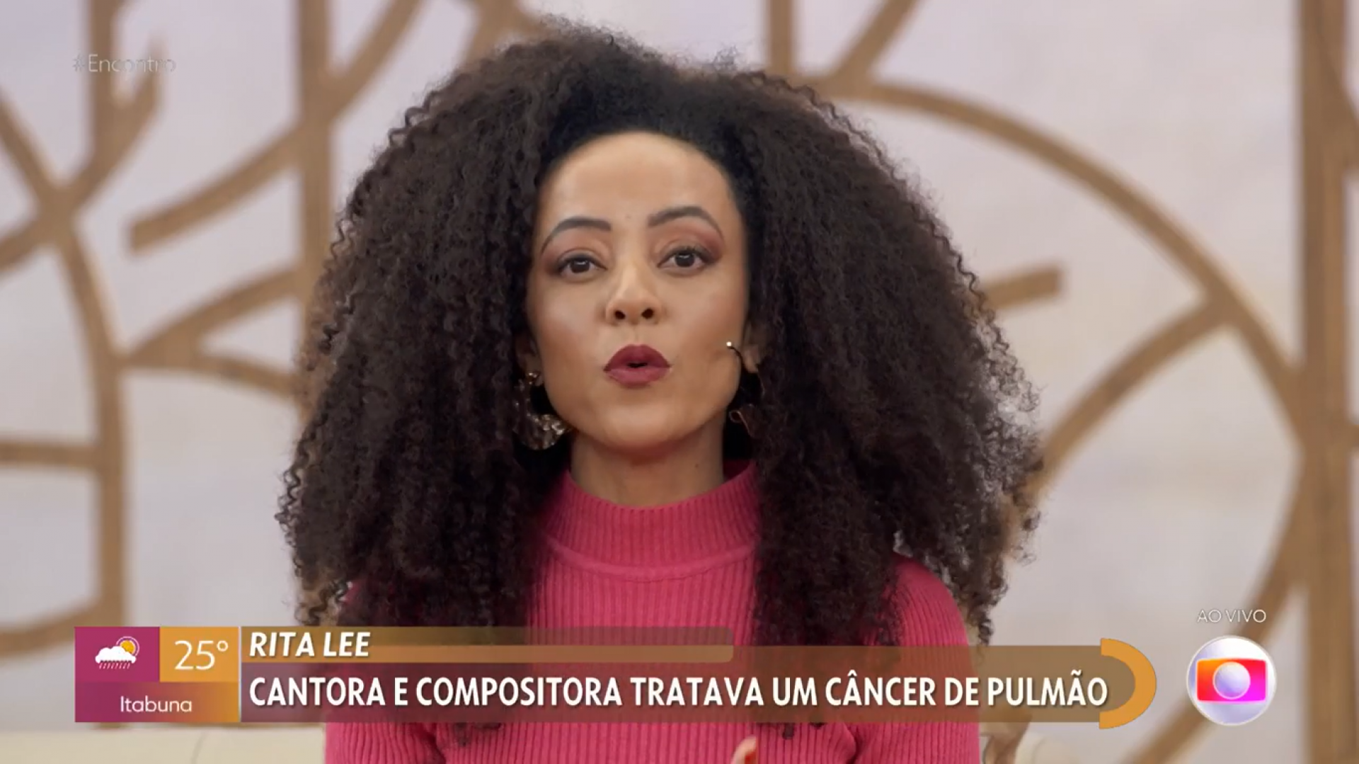 Valéria Almeida durante o quadro 'Bem Estar' - Reprodução/Globo