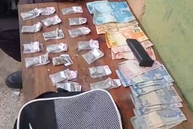 Ação da PM na Portelinha termina com um preso e drogas apreendidas