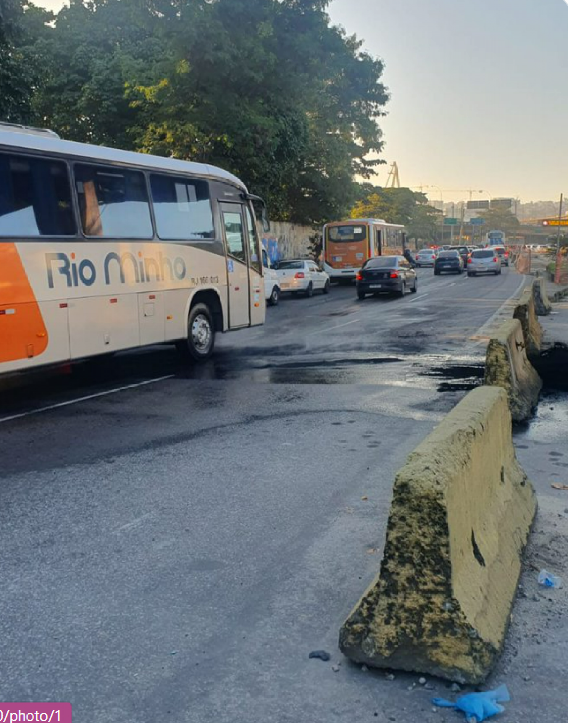 Segundo a PM, &agrave;s 7h, a via foi liberada