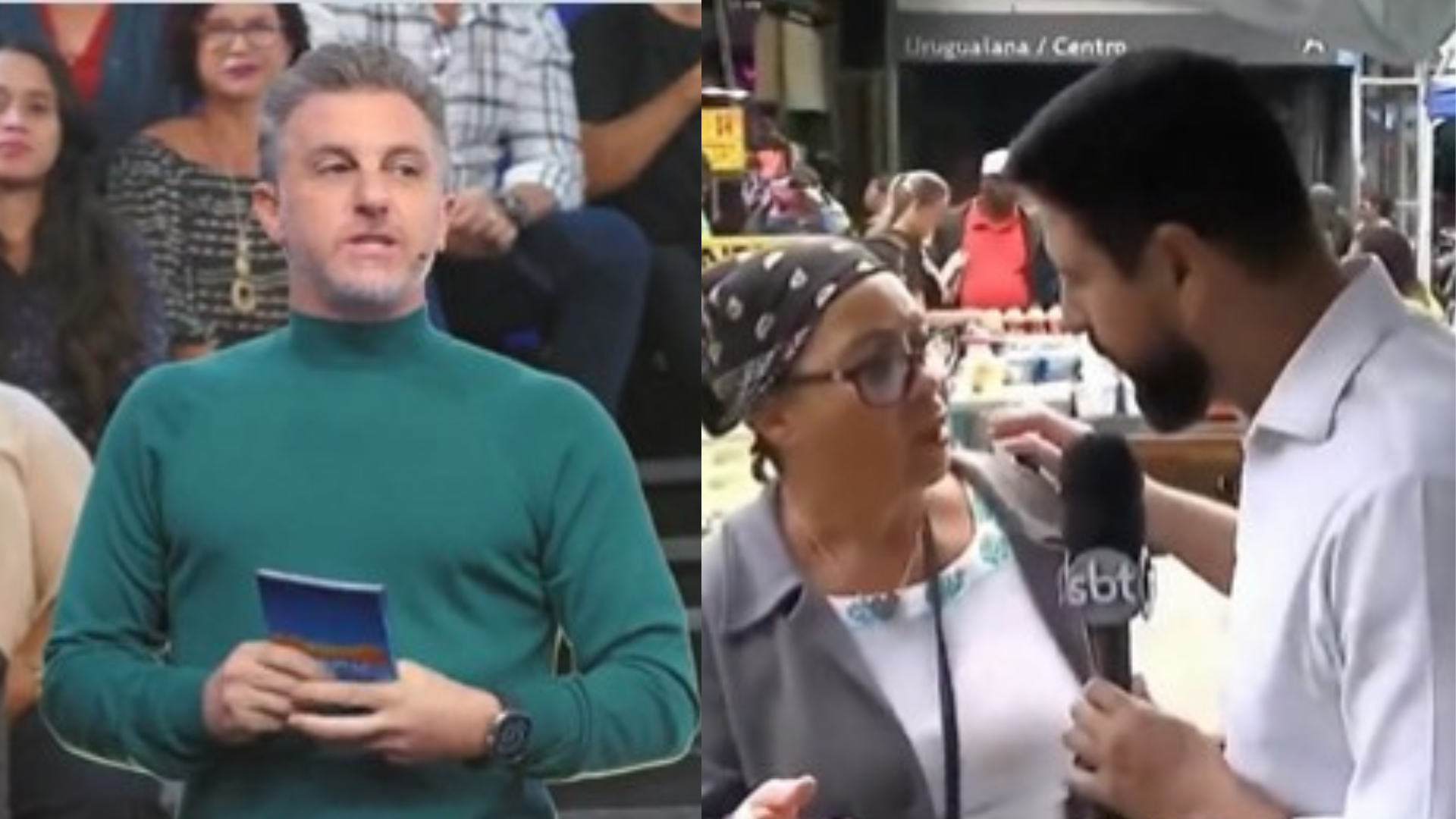 Encontro para surpreender fã reuniu SBT e Globo na TV - Reprodução/SBT/Globo