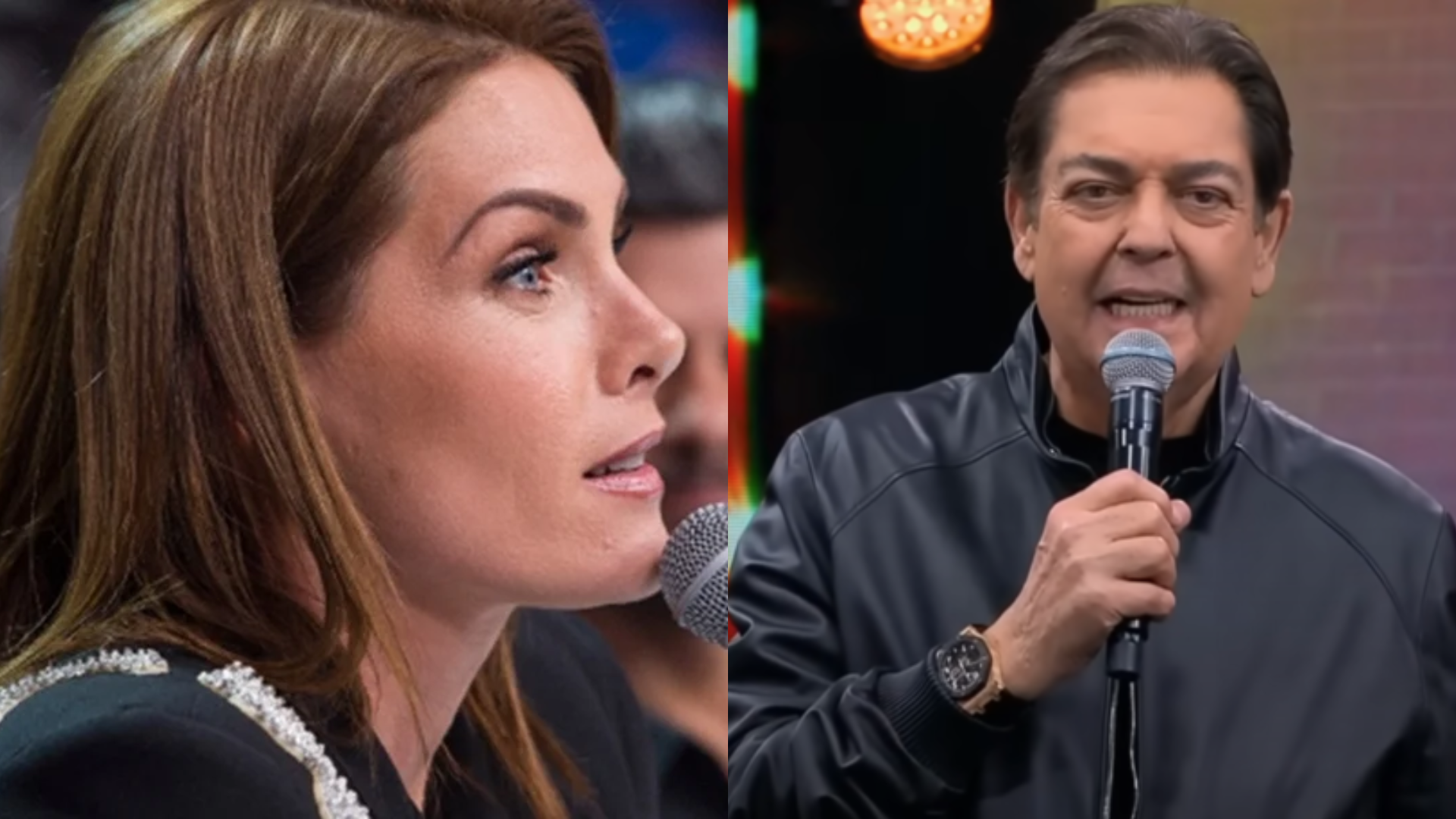 Ana Hickmann fala sobre gratidão a Fausto Silva - Reprodução/Band