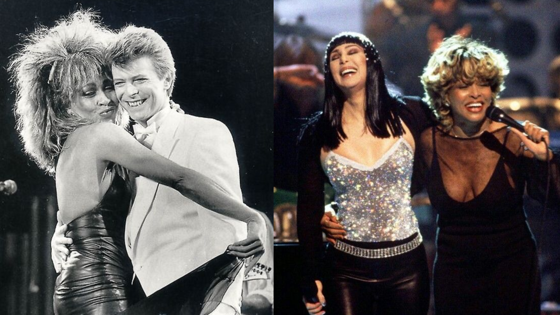 David Bowie e Cher ajudaram na recuperação da carreira de Tina Turner - Reprodução/Internet