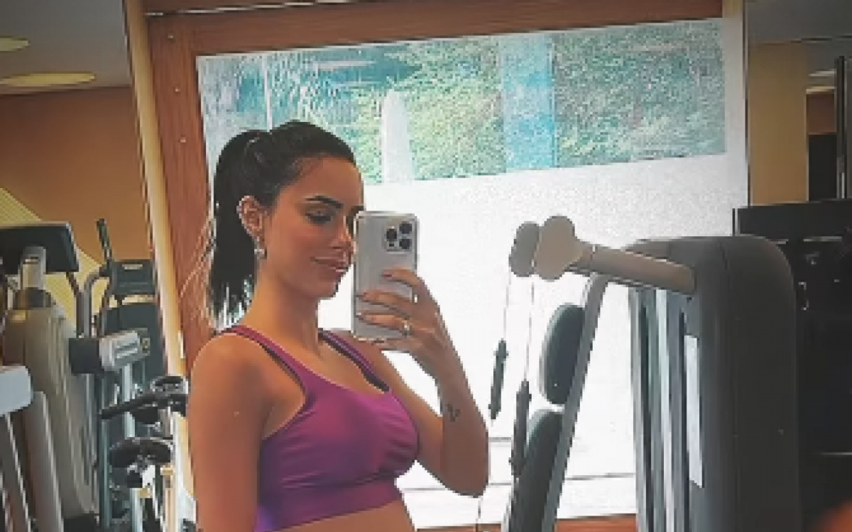 Bruna Biancardi mostra progresso da gravidez