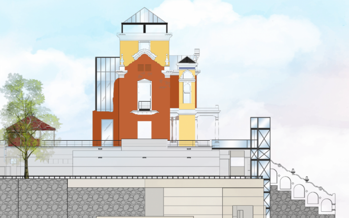 Parque das Ruínas, em Santa Teresa, terá fachada original de volta, após reforma da prefeitura que começará em agosto - Divulgação / SMC