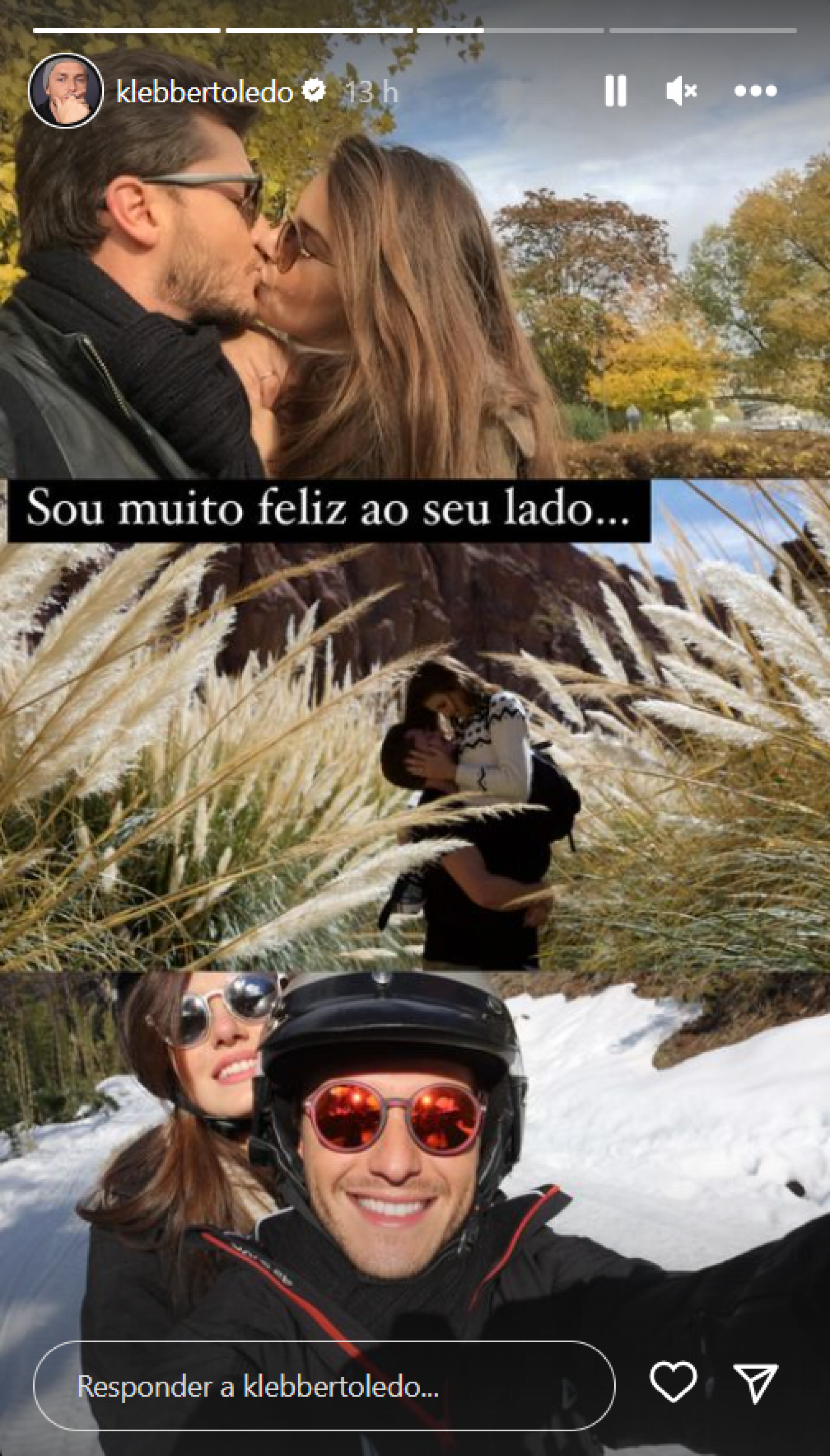 Klebber Toledo homenageia Camila Queiroz em aniversário - Reprodução / Instagram