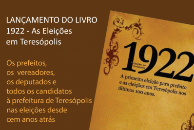 Livro sobre a história das eleições no município será lançado sábado, 22 de julho
