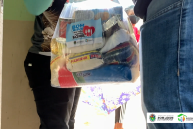 Enfrentamento da insegurança alimentar cumpre mais uma etapa, com entrega de cesta básica