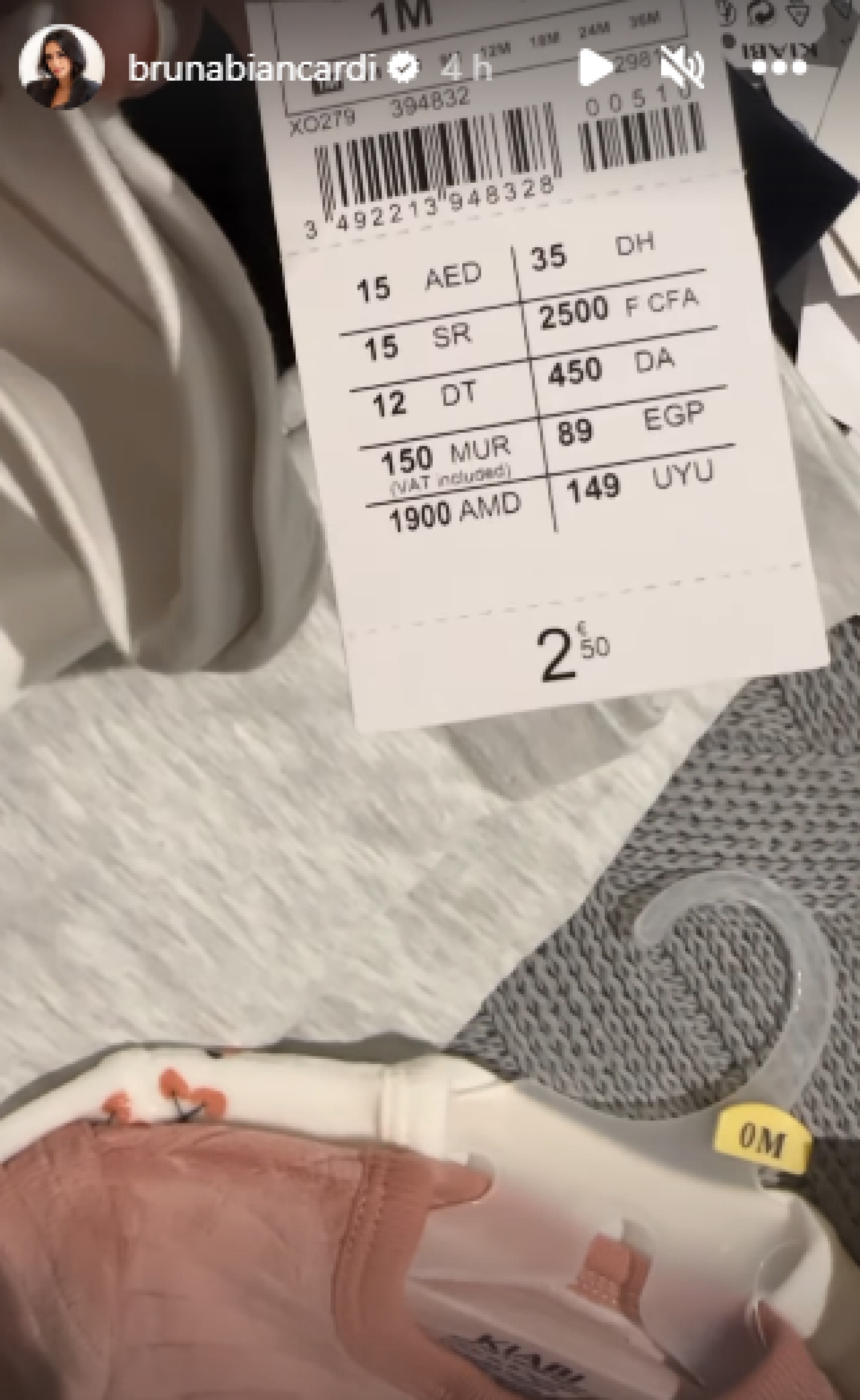 Compras de enxoval para a filha de Bruna Biancardi e Neymar - Reprodução/Instagram