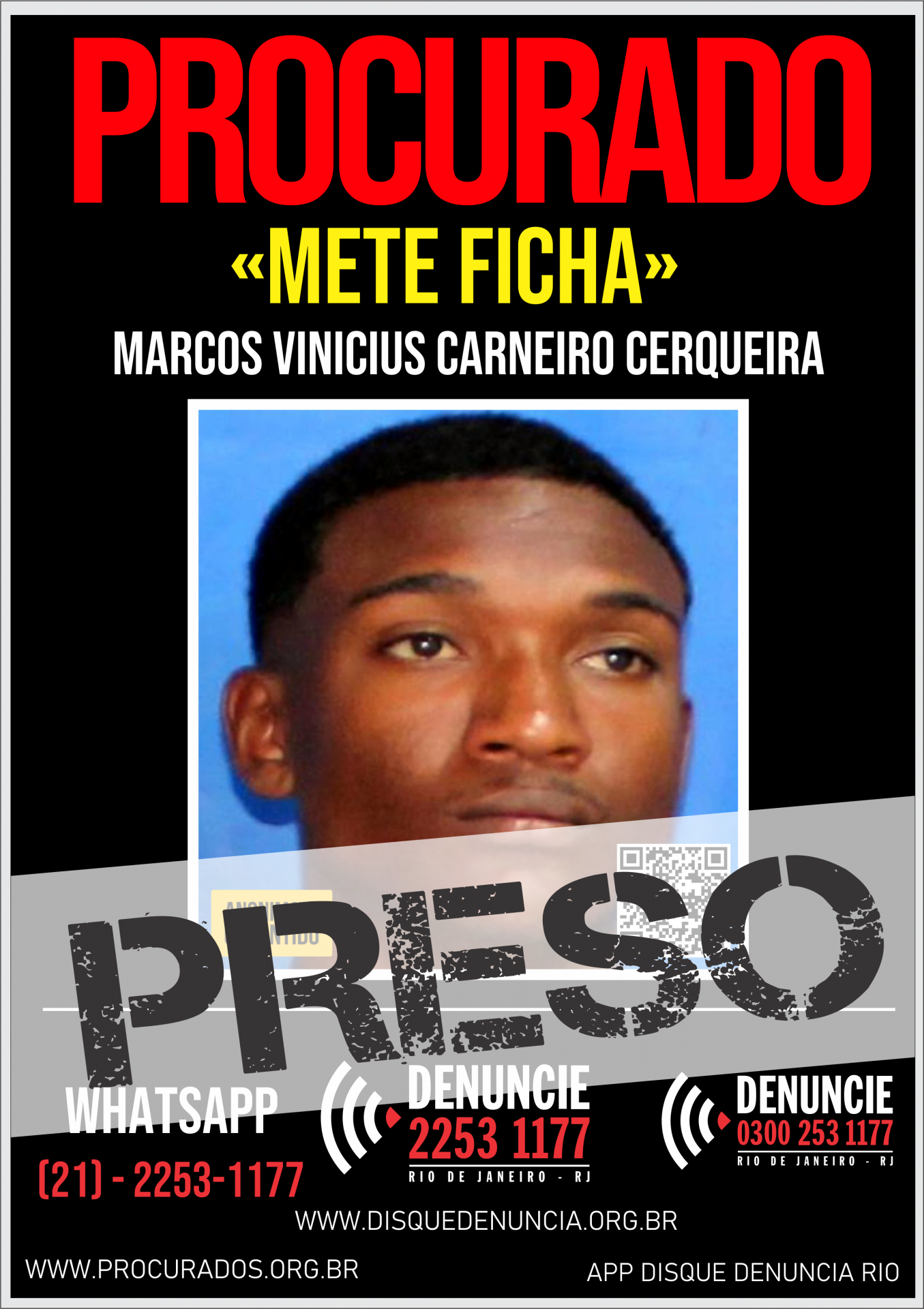 Marcos Vinicius Carneiro Cerqueira, vulgo 