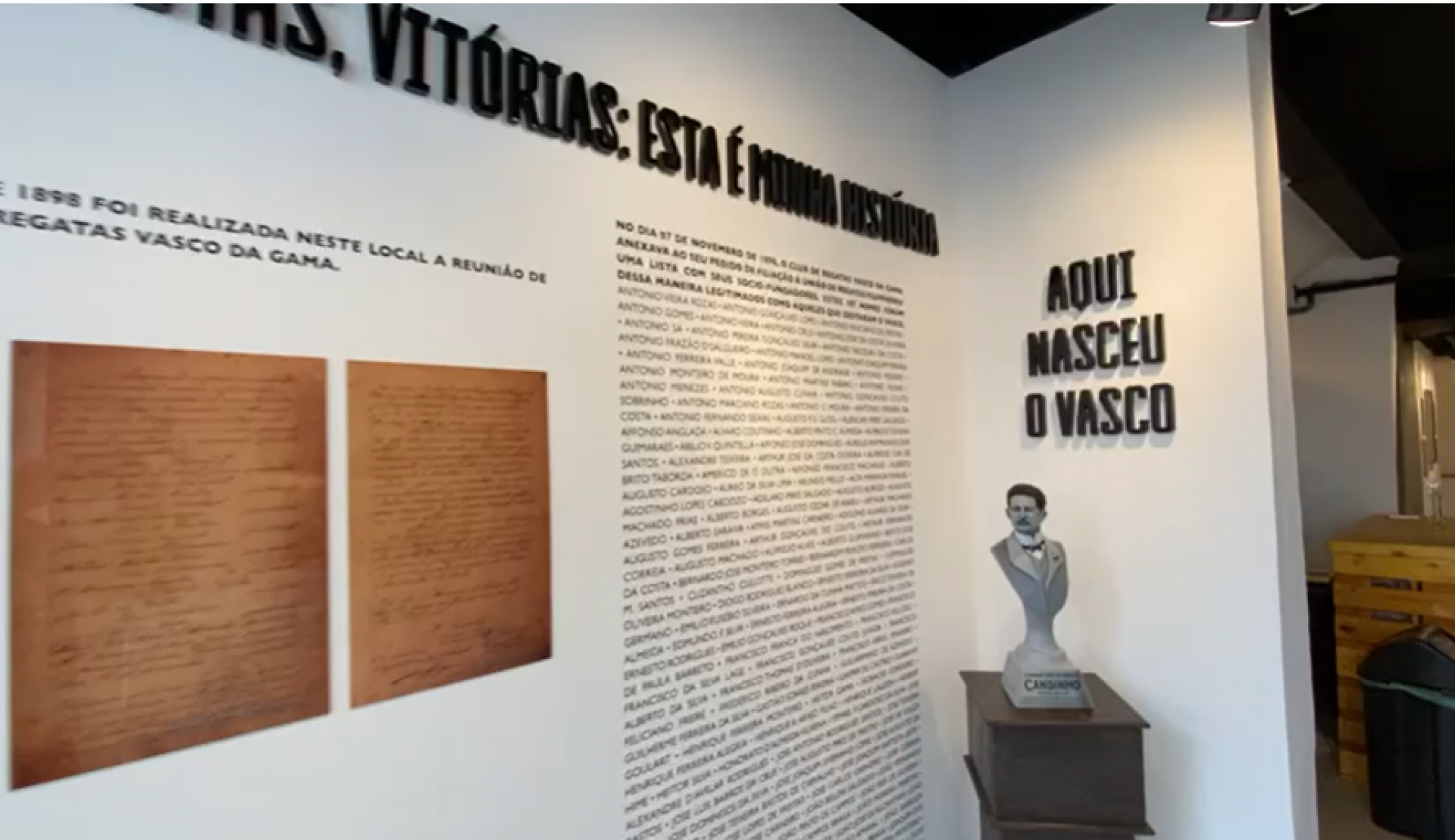 Detalhes da exposição organizada por membros do grupo Guardiões da Colina no Candinho - Reprodução