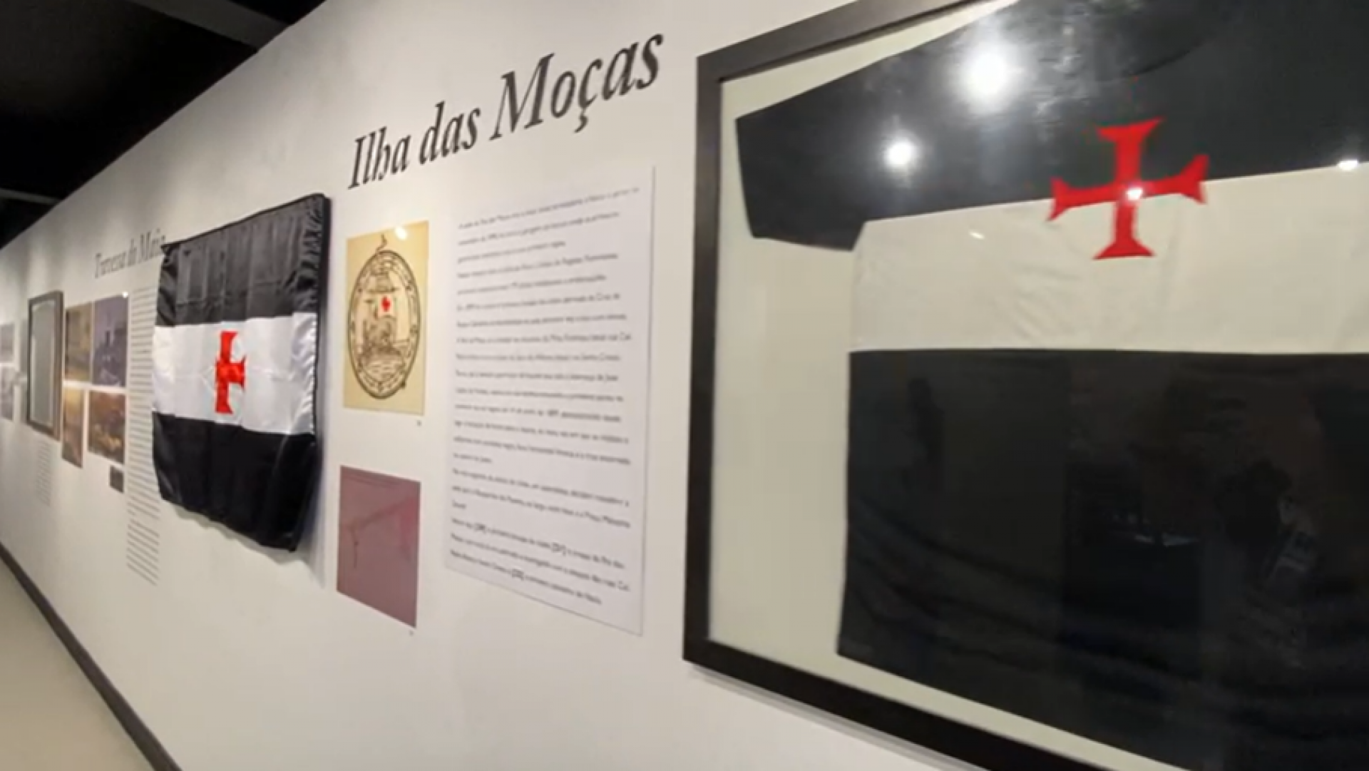 Detalhes da exposição organizada por membros do grupo Guardiões da Colina no Candinho - Reprodução