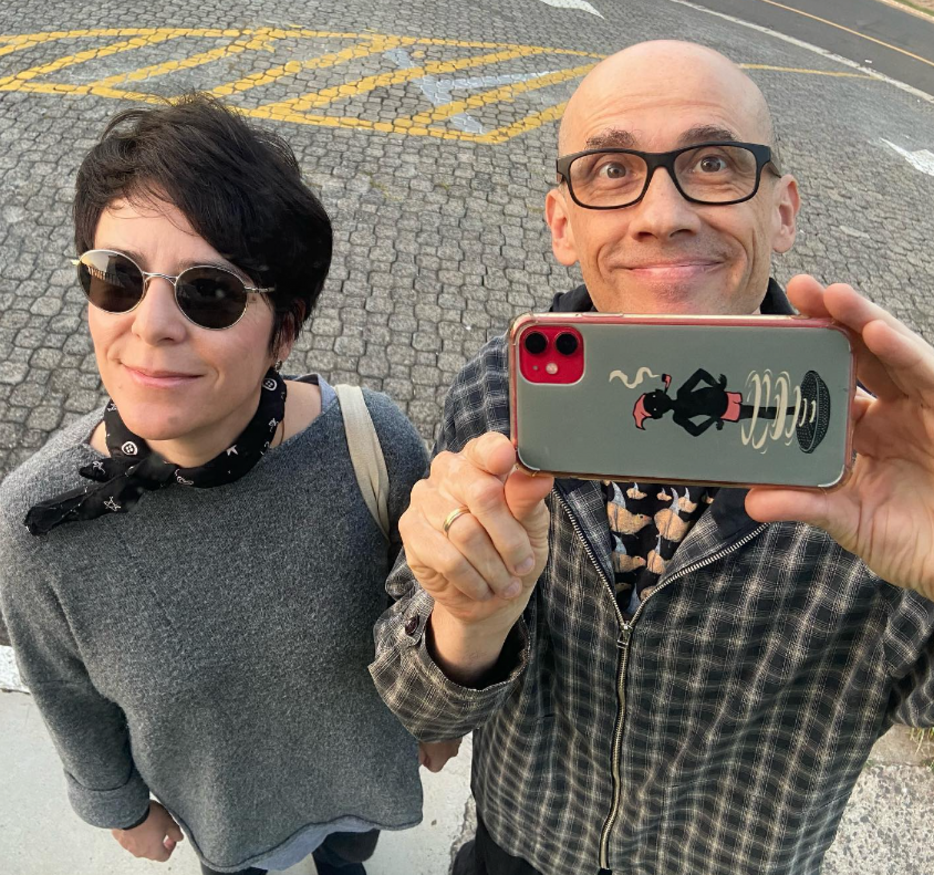 Fernanda Takai, vocalista do Pato Fu, e o marido, John Ulhoa, guitarrista da banda - Reprodução / Instagram