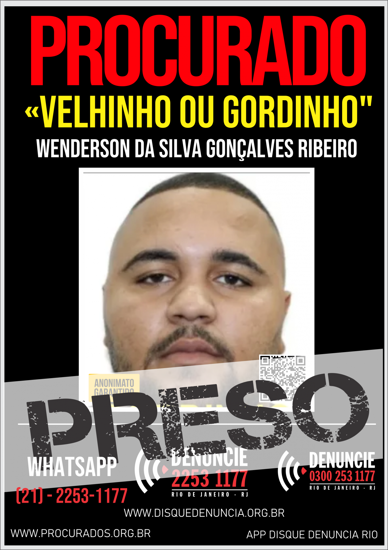 Wenderson Ribeiro foi preso em Rocha Miranda, na noite desta sexta-feira (29)
