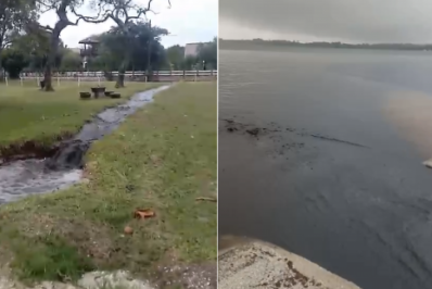 Denúncia mostra despejo de esgoto na Lagoa de Araruama, em São Pedro da Aldeia