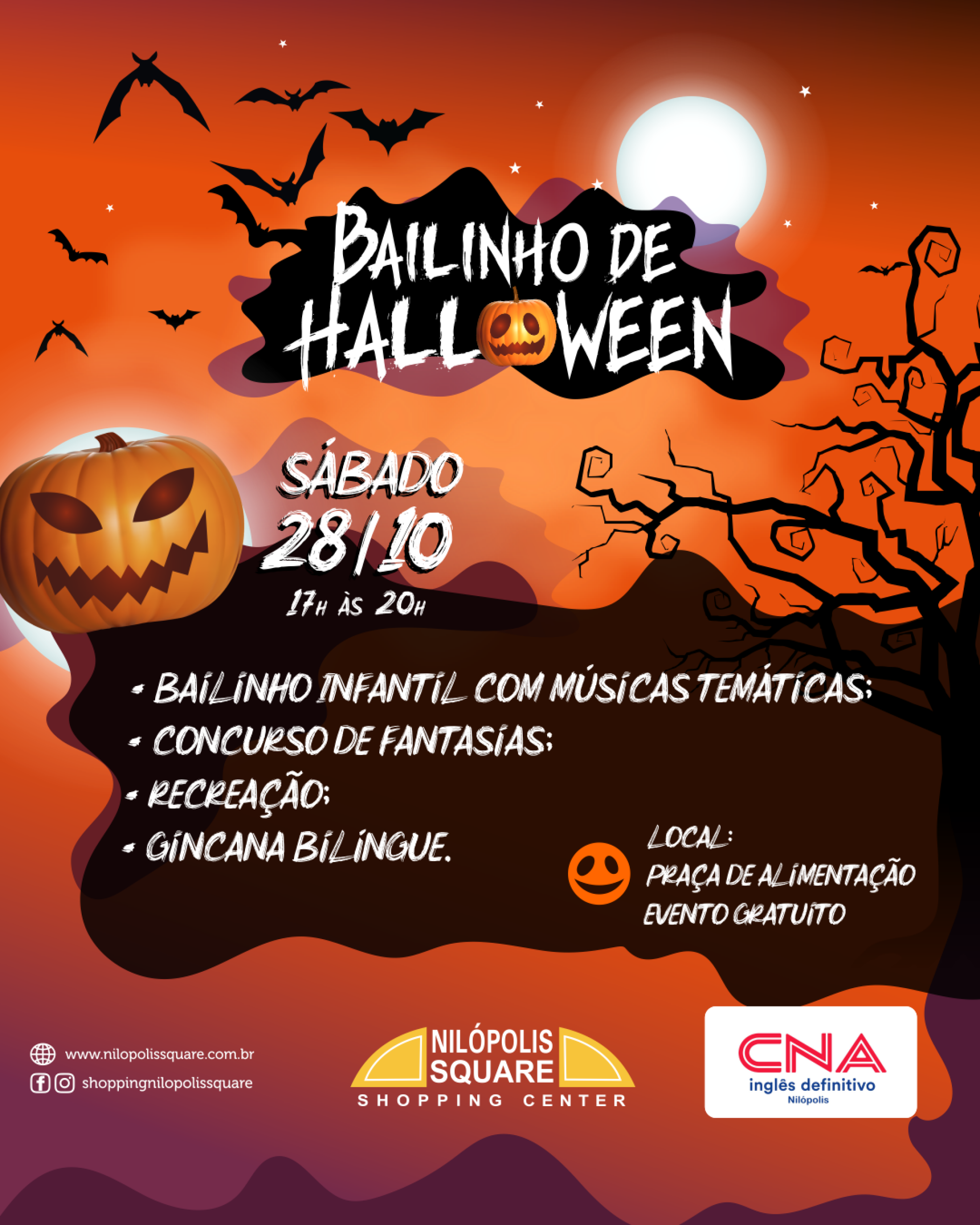 O Bailinho de Halloween começa a partir das 16h - Divulgação