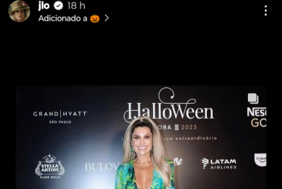 Jennifer Lopez reposta clique da fantasia de Flávia Alessandra para o Halloween