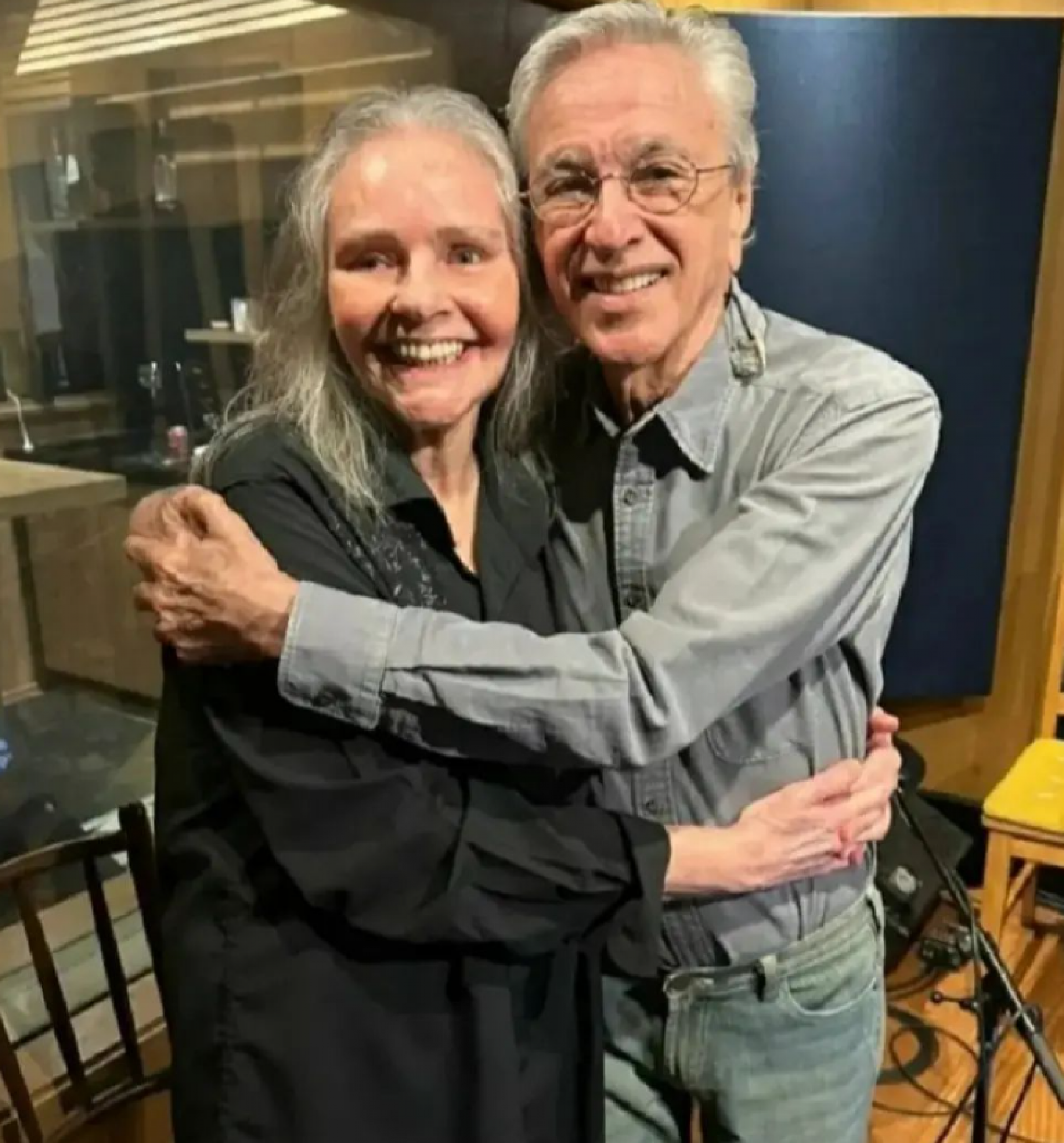 Angela Ro Ro e Caetano Veloso - Reprodução / Instagram