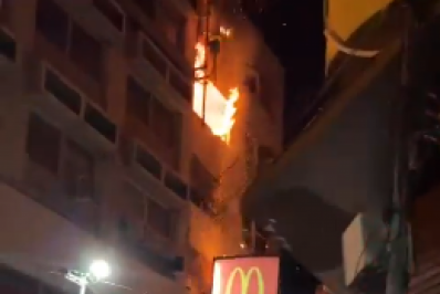 Incêndio atinge apartamento no Centro do Rio
