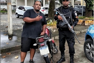 PM recupera motocicleta roubada em Belford Roxo