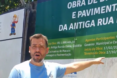 Moradores denunciam grande atraso na obra na antiga rua da usina