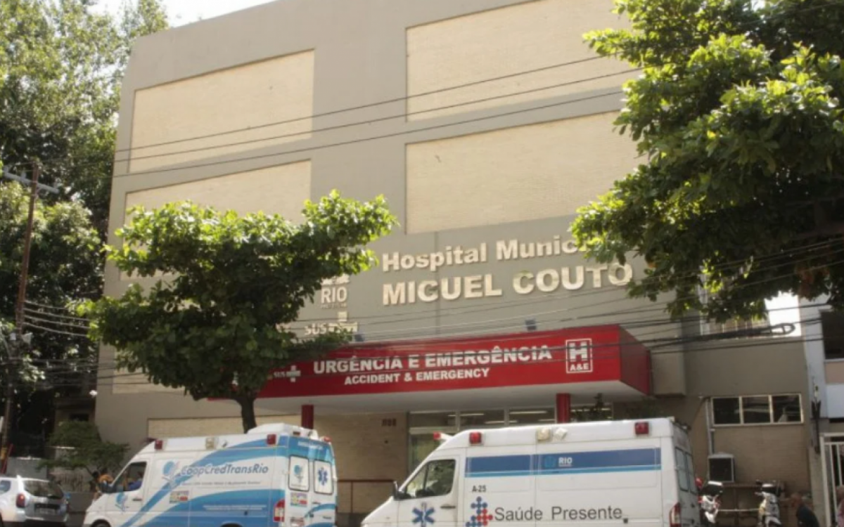 Fachada do Hospital Municipal Miguel Couto, na Zona Sul - Divulgação