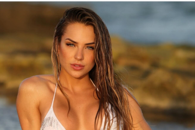 Gabi Martins faz ensaio sensual em praia de Pernambuco