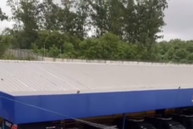 Sede da superintendência da PRF, em Irajá, fica alagado após fortes chuvas