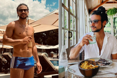 Sérgio Malheiros posta foto excitado e 'volume' chama a atenção dos fãs