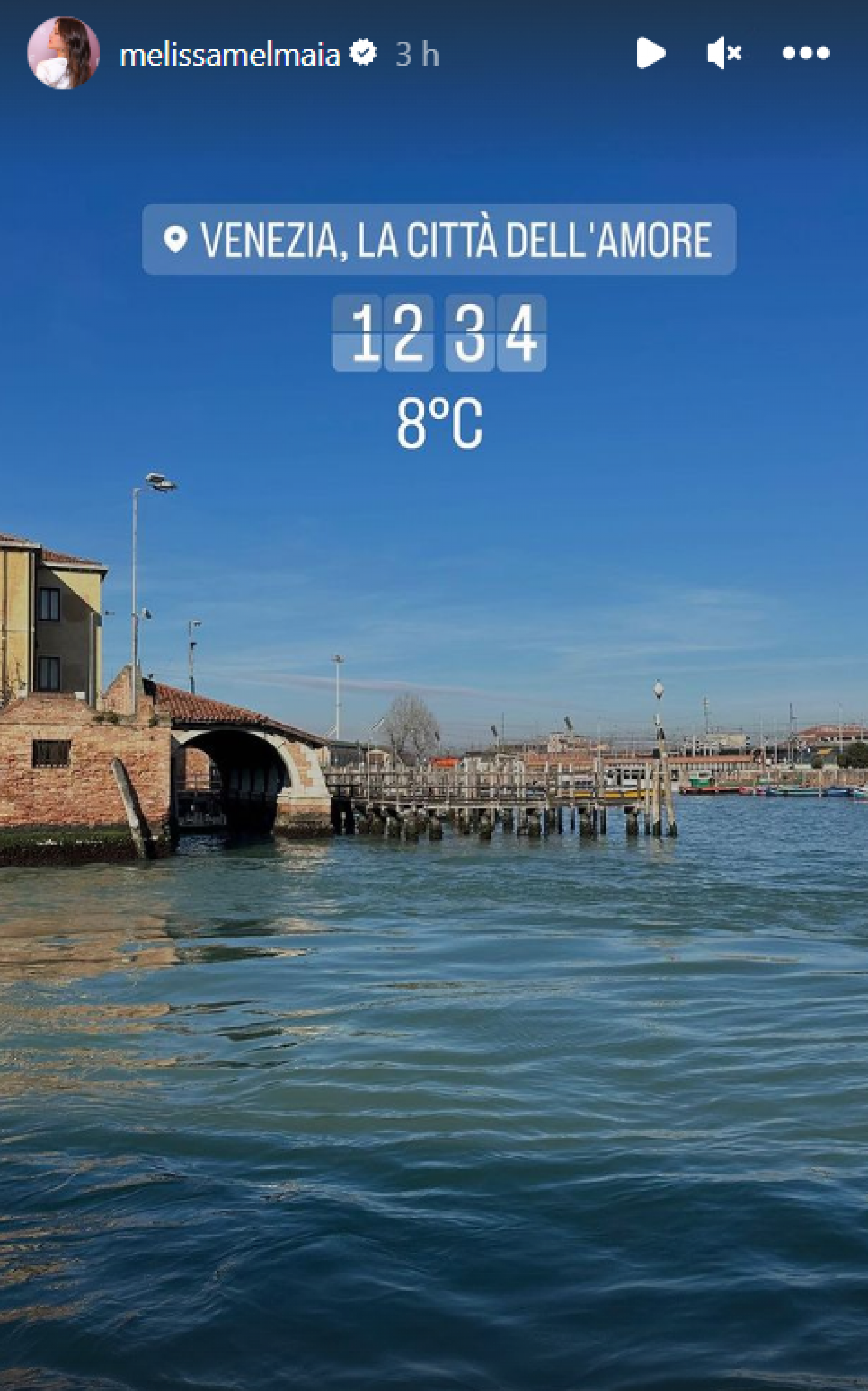 Mel Maia compartilha registros de viagem romântica por Veneza, na Itália - Reprodução / Instagram