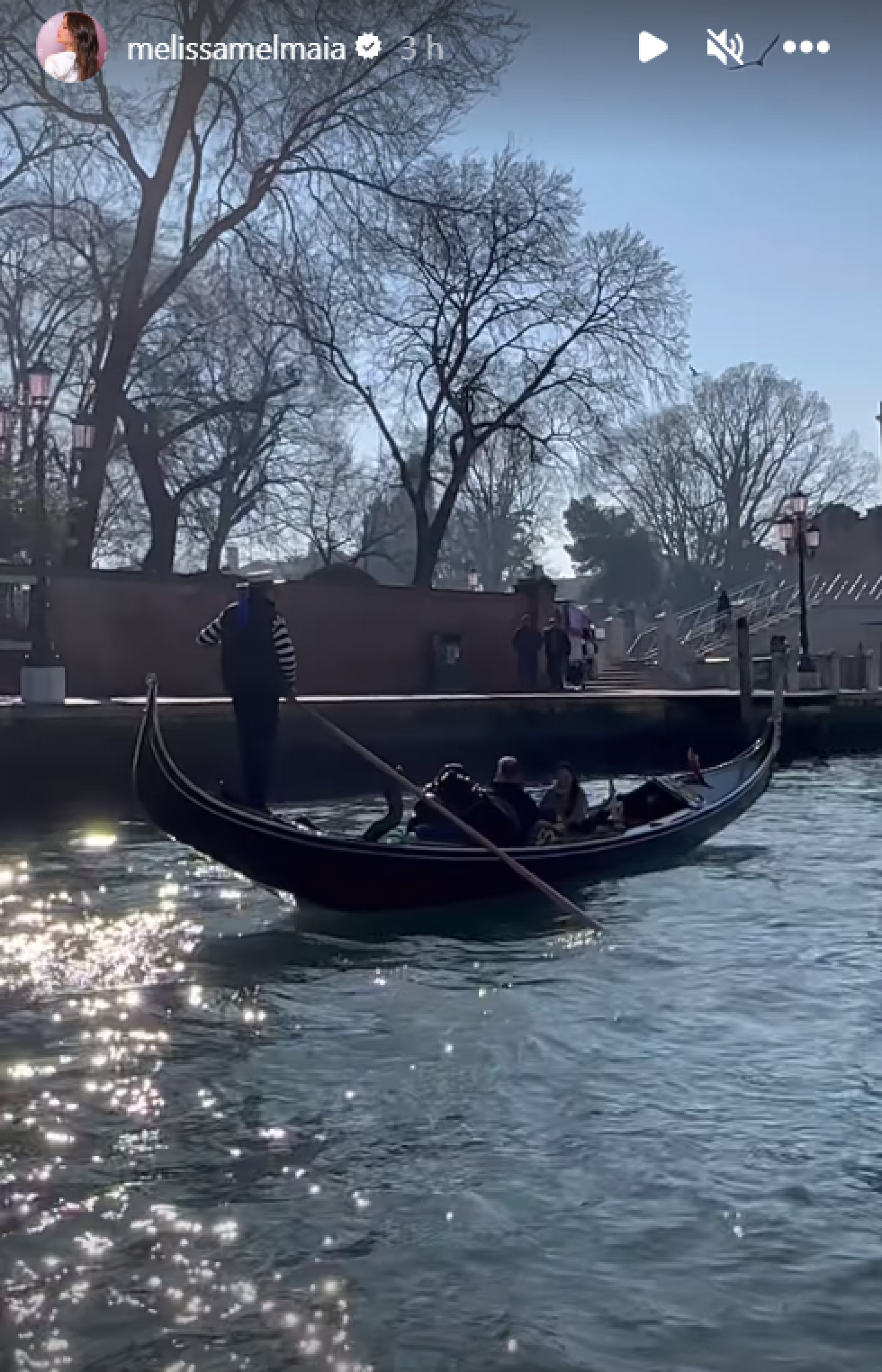 Mel Maia compartilha registros de viagem romântica por Veneza, na Itália - Reprodução / Instagram