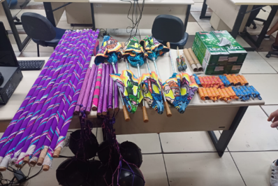 Explosivos são apreendidos com grupo de bate-bolas no centro do Rio