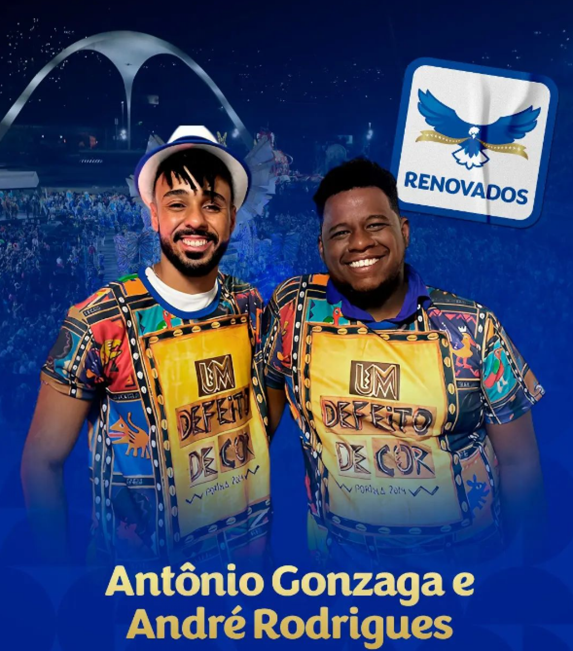 Portela renova com os carnavalescos Antônio Gonzaga e André Rodrigues - Reprodução / Instagram