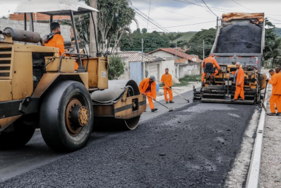 Obras de pavimentação e infraestrutura são intensificadas nos bairros do Areal e Engenho Velho