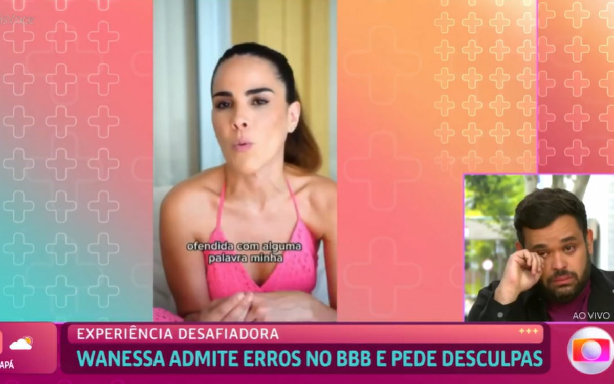 Michel chora ao ver vídeo de Wanessa após expulsão - Reprodução/Globo