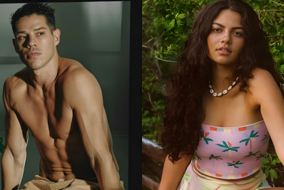 Atriz que faz par romântico com José Loreto é flagrada no colo do ator