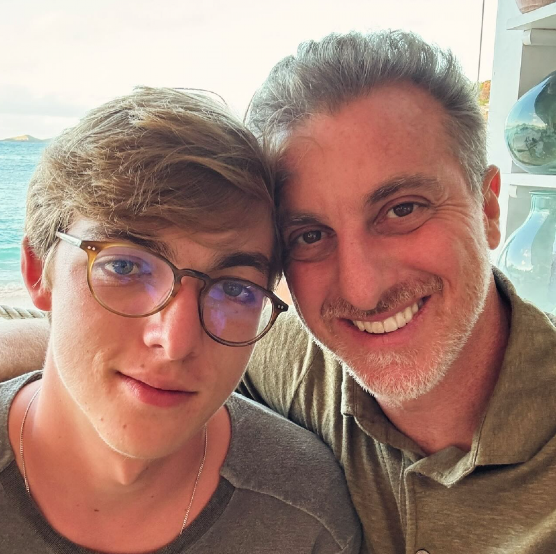 Luciano Huck e o filho mais velho, Joaquim - Reprodução / Instagram