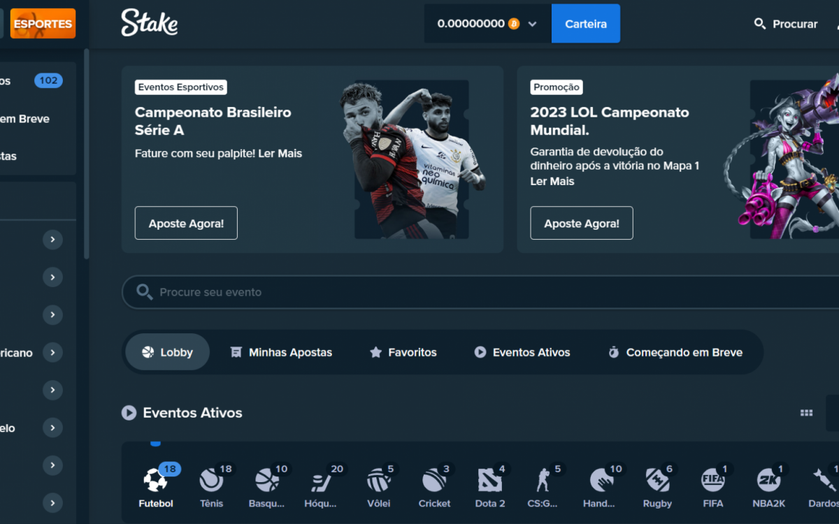 Stake: Site de Apostas com LiveStream Gr&aacute;tis
