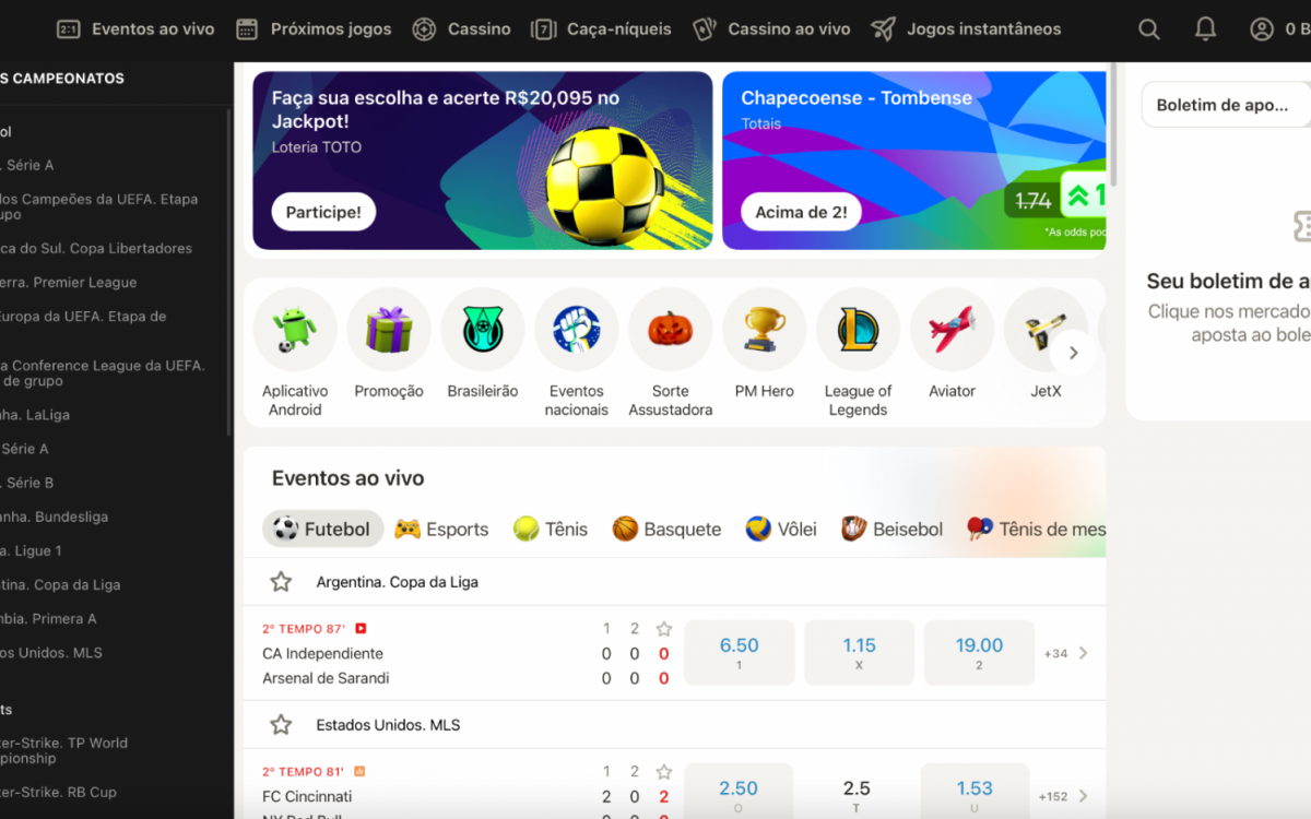 PariMatch: Melhor Site de Apostas Para M&uacute;ltiplas