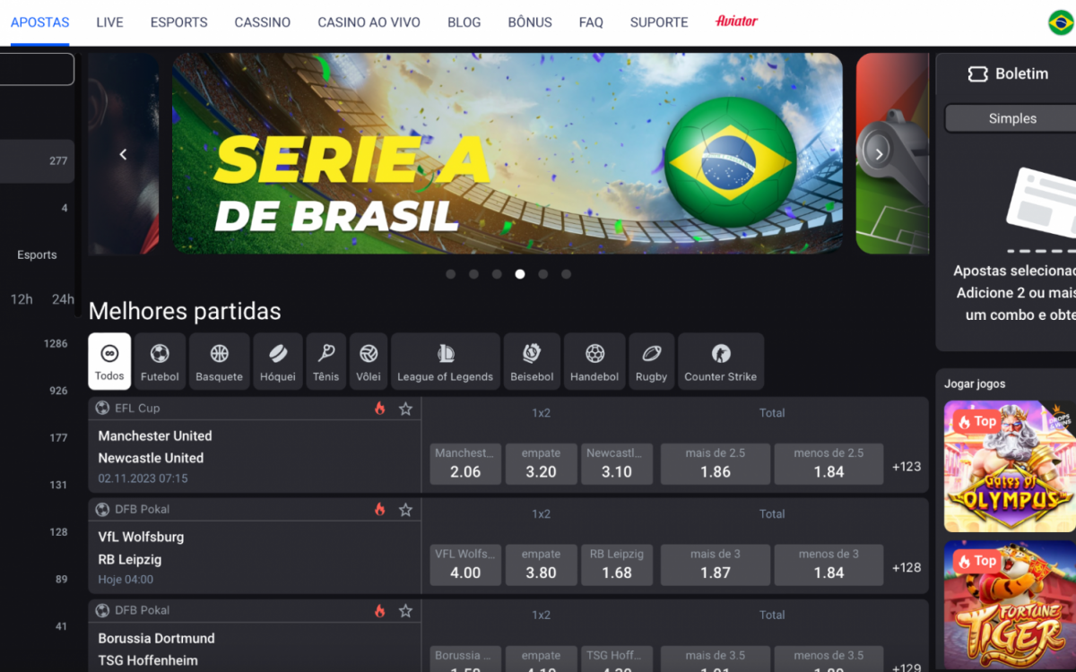 Cyber.Bet: Maior Sele&ccedil;&atilde;o de Partidas Com Melhores Odds