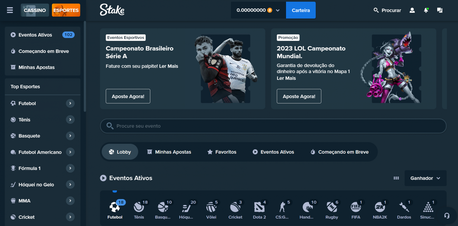 Stake: Site de Apostas com LiveStream Gr&aacute;tis - Divulga&ccedil;&atilde;o