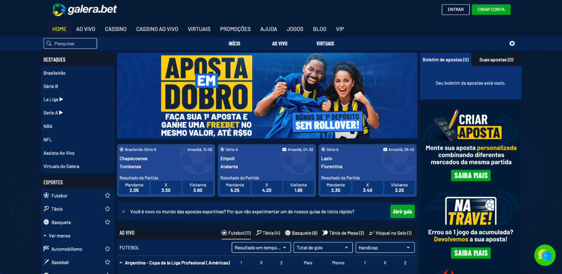 Galera.bet: Melhor B&ocirc;nus de Primeiro Dep&oacute;sito - Divulga&ccedil;&atilde;o