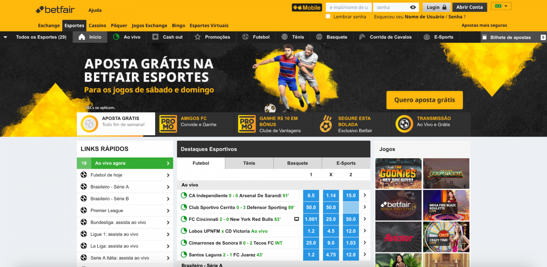 Betfair: Melhor Site de Apostas para Profissionais - Divulga&ccedil;&atilde;o