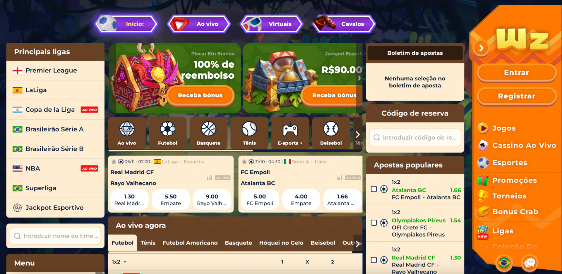 Wazamba: Site de Apostas Mais Inovador - Divulga&ccedil;&atilde;o