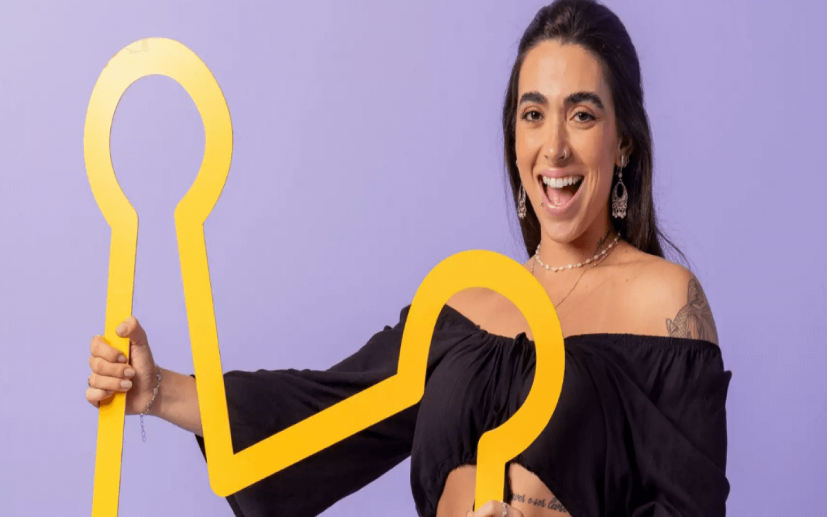 Giovanna &eacute; a l&iacute;der da semana no BBB 24 (Imagem: Paulo Belote | TV Globo)