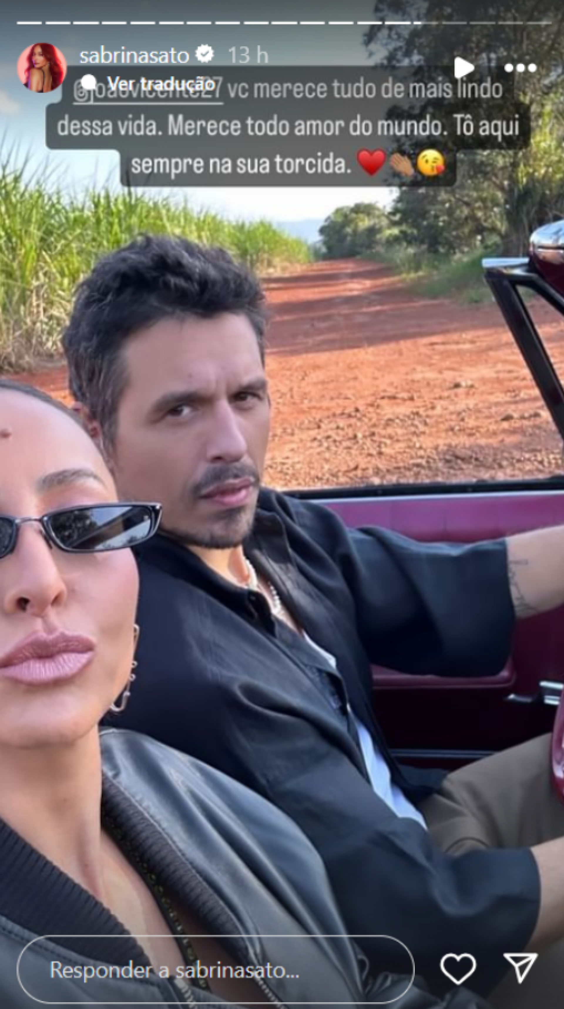 Namorando com Nicolas Prattes, Sabrina Sato homenageia ex-parceiro - Foto: Reprodução