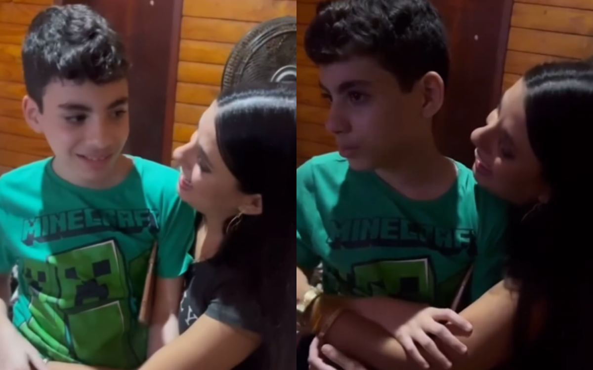 Fernanda reencontra filho após eliminação do BBB 24 e encanta web - Foto: Reprodução